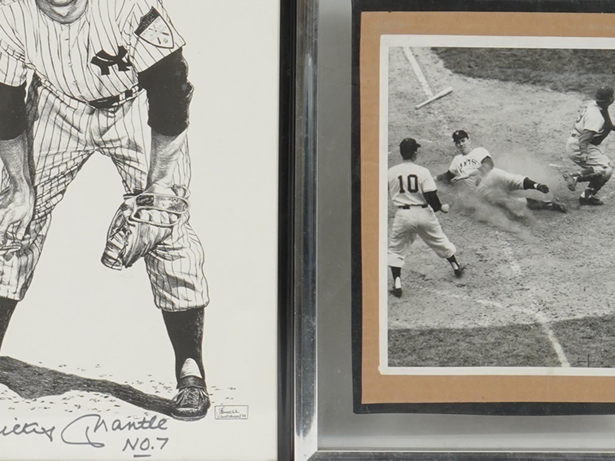 GROUP OF THREE ORIGINAL BASEBALL PRINT AND PHOTOS PIC-8